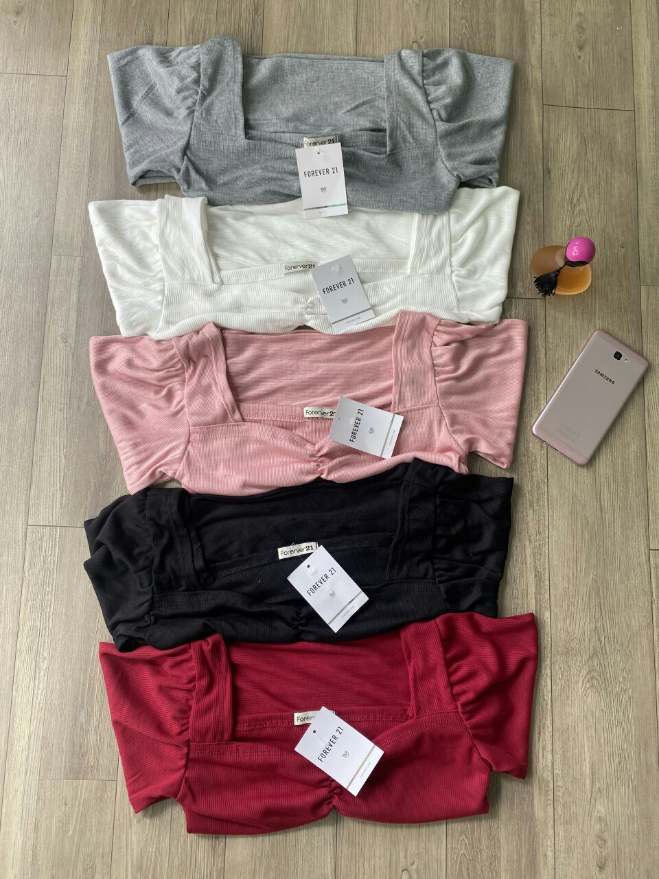 [HCM]ÁO CROPTOP TAY PHỒNG RÚT NGỰC