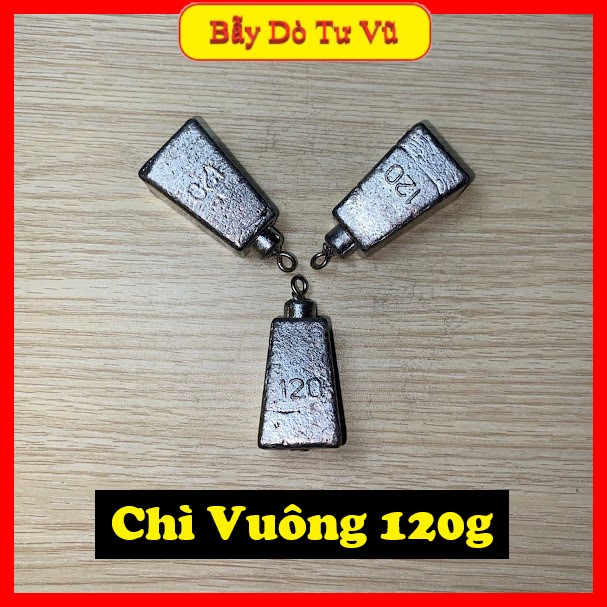 Chì Vuông Bẫy Giò Cu Gáy 100g - 120g
