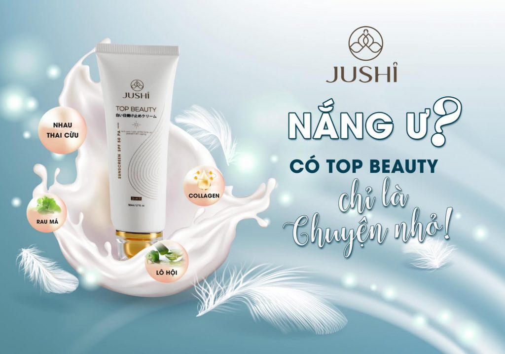 KEM CHỐNG NẮNG JUSHI HÀNG CHUẨN