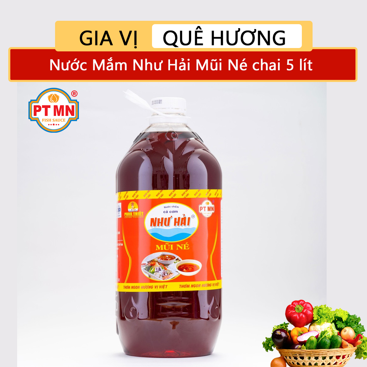 Nước Nước Mắm Như Hải Phan Thiết Mũi Né bình 5 lít