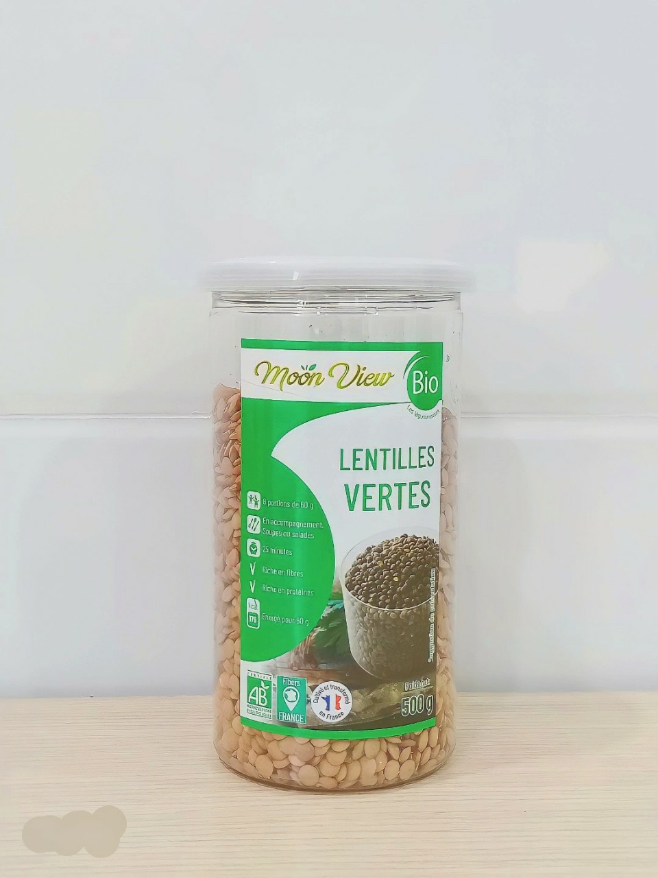 500g đậu lăng xanh hữu cơ moon view