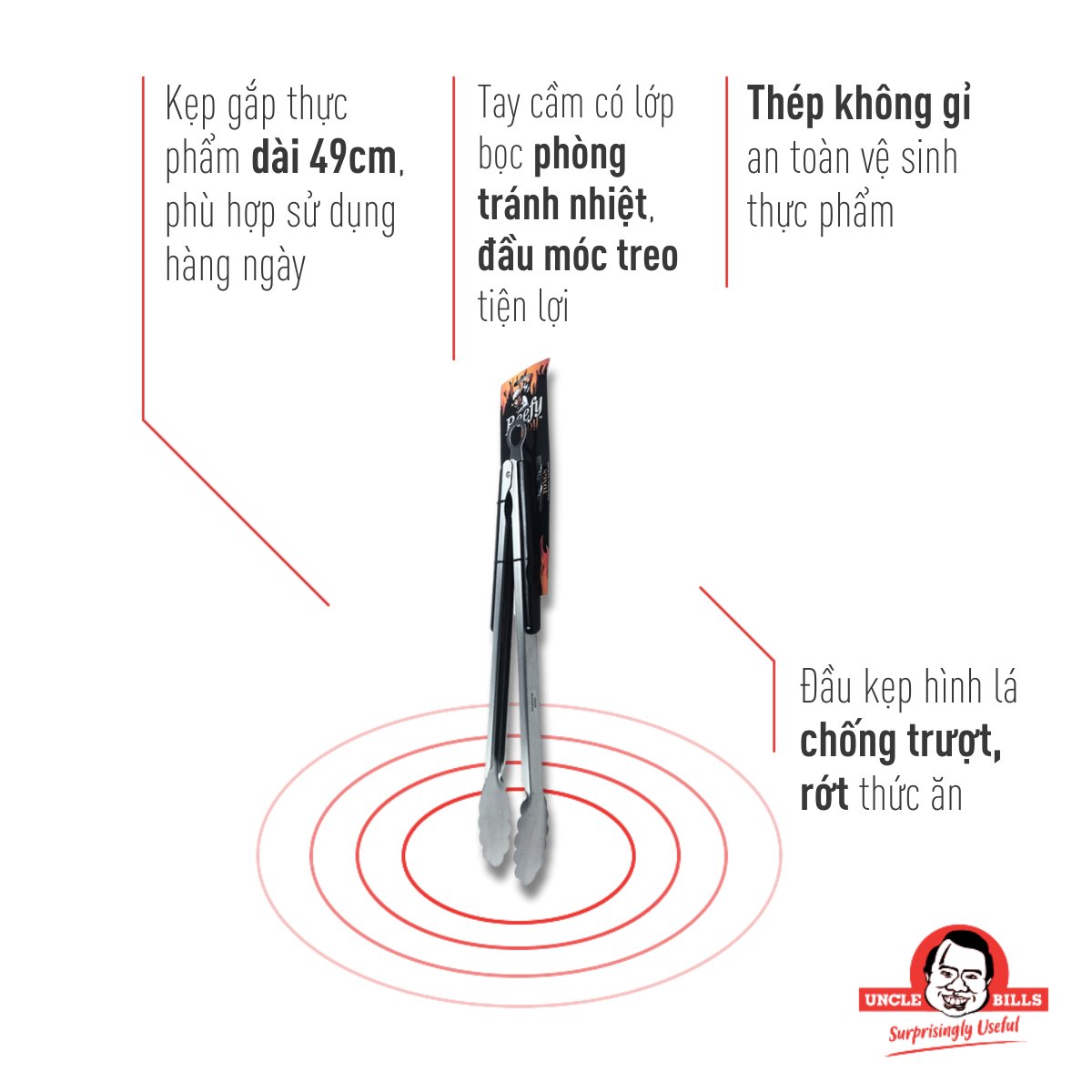 Kẹp BBQ UBL – OB0186 49cm