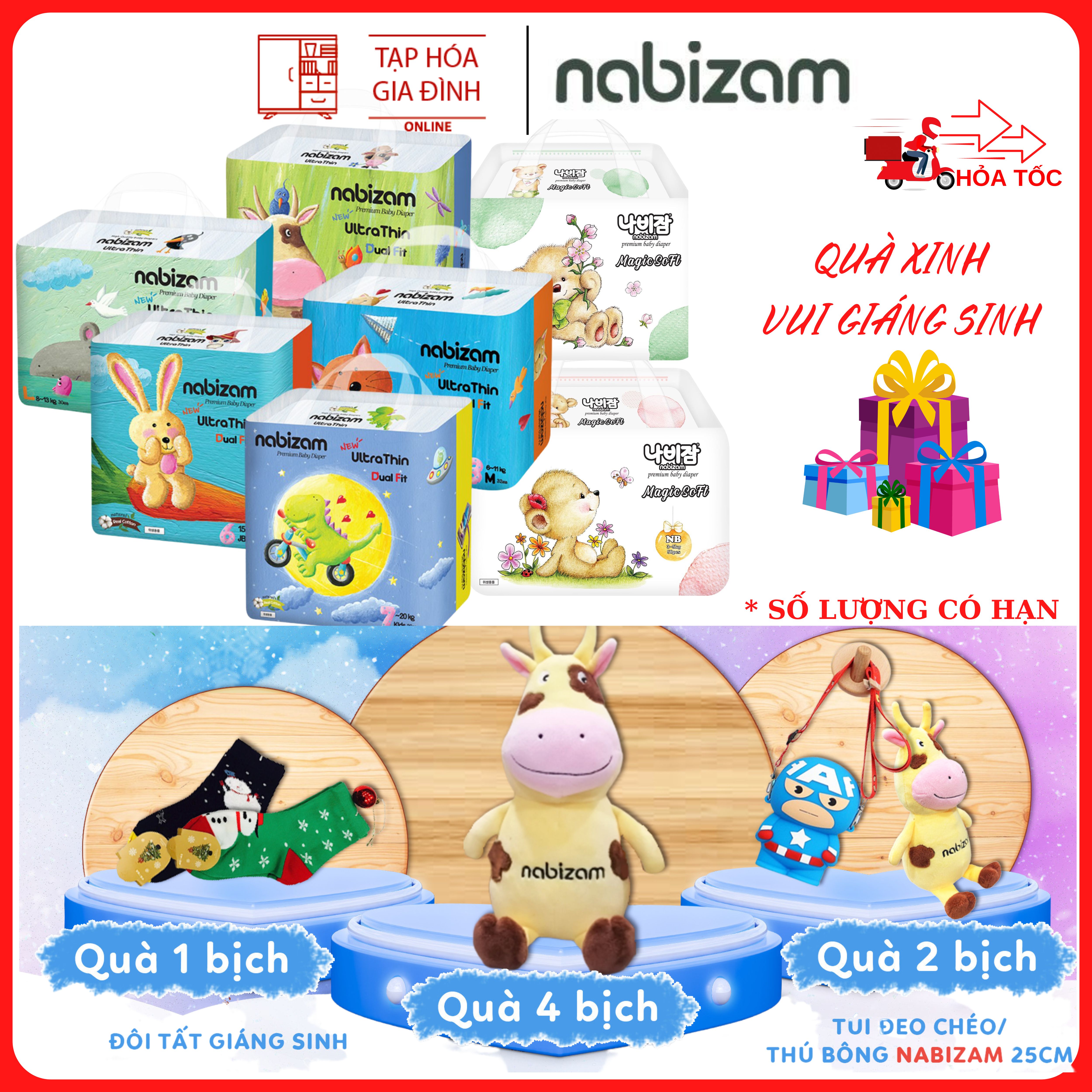Tã bỉm Nabizam Hàn Quốc cho bé