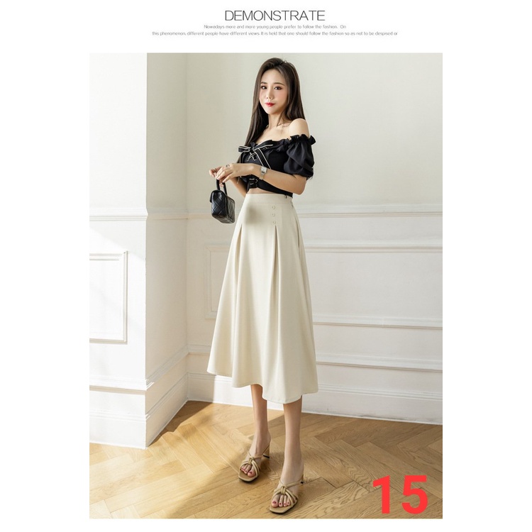 Chân Váy Ulzzang Xếp Ly Dáng Dài - Dư Tú Lệ