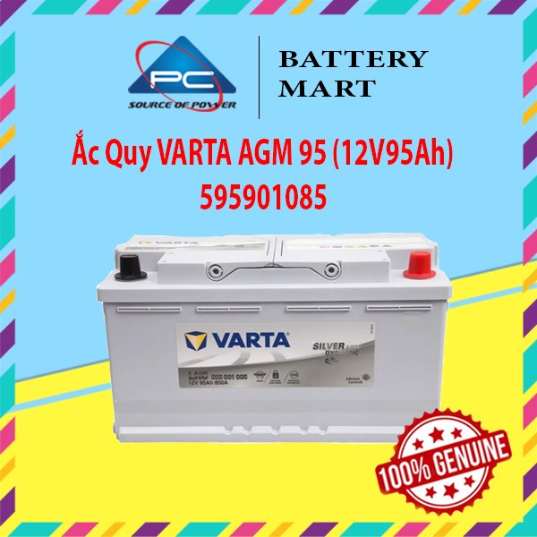 Bình ắc quy 12v95ah, ắc quy varta agm 95 ln5 595901085