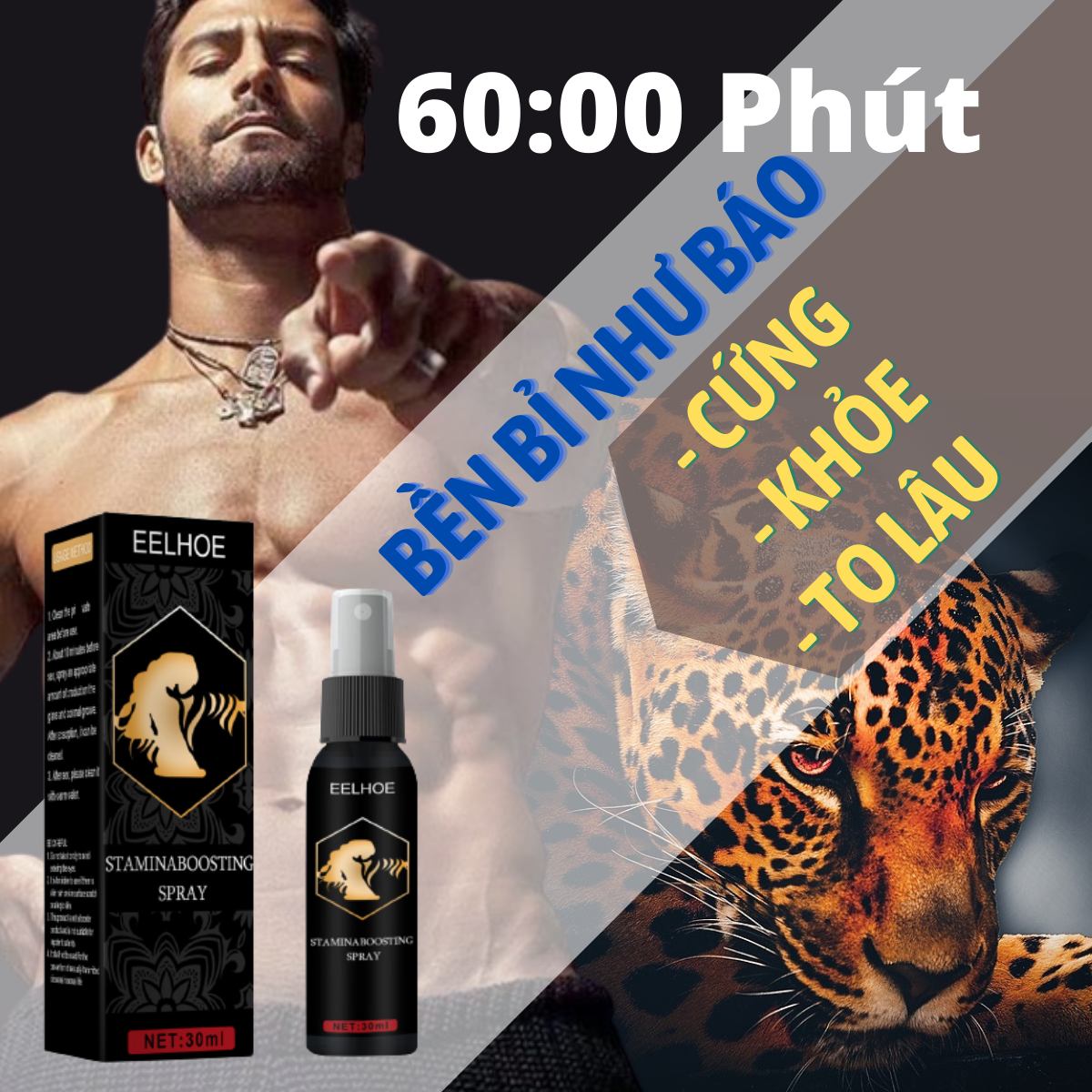 Men's spray bottle increase the size longer, 30ml long lasting, excite, discreet delivery