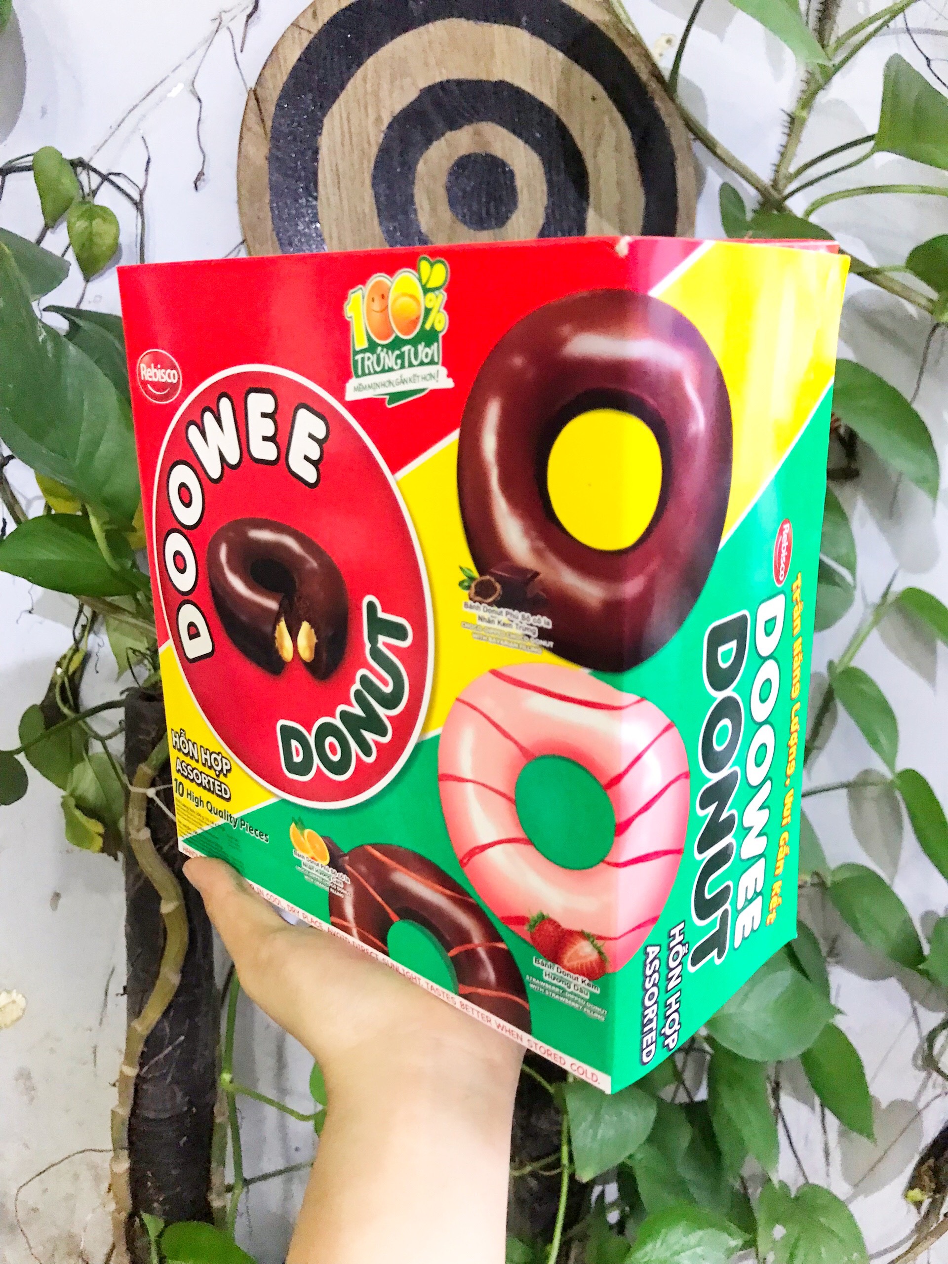 Bánh Doowee Donut Hỗn Hợp (Hộp 10 cái)