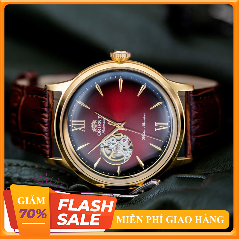 { ĐỒNG HỒ HÀNG HIỆU } Đồng Hồ Cơ Nam Orient Automatic Lộ Tim Dây Da Full Box { BÁN BUÔN ORIENT SEIKO PATEK SK }