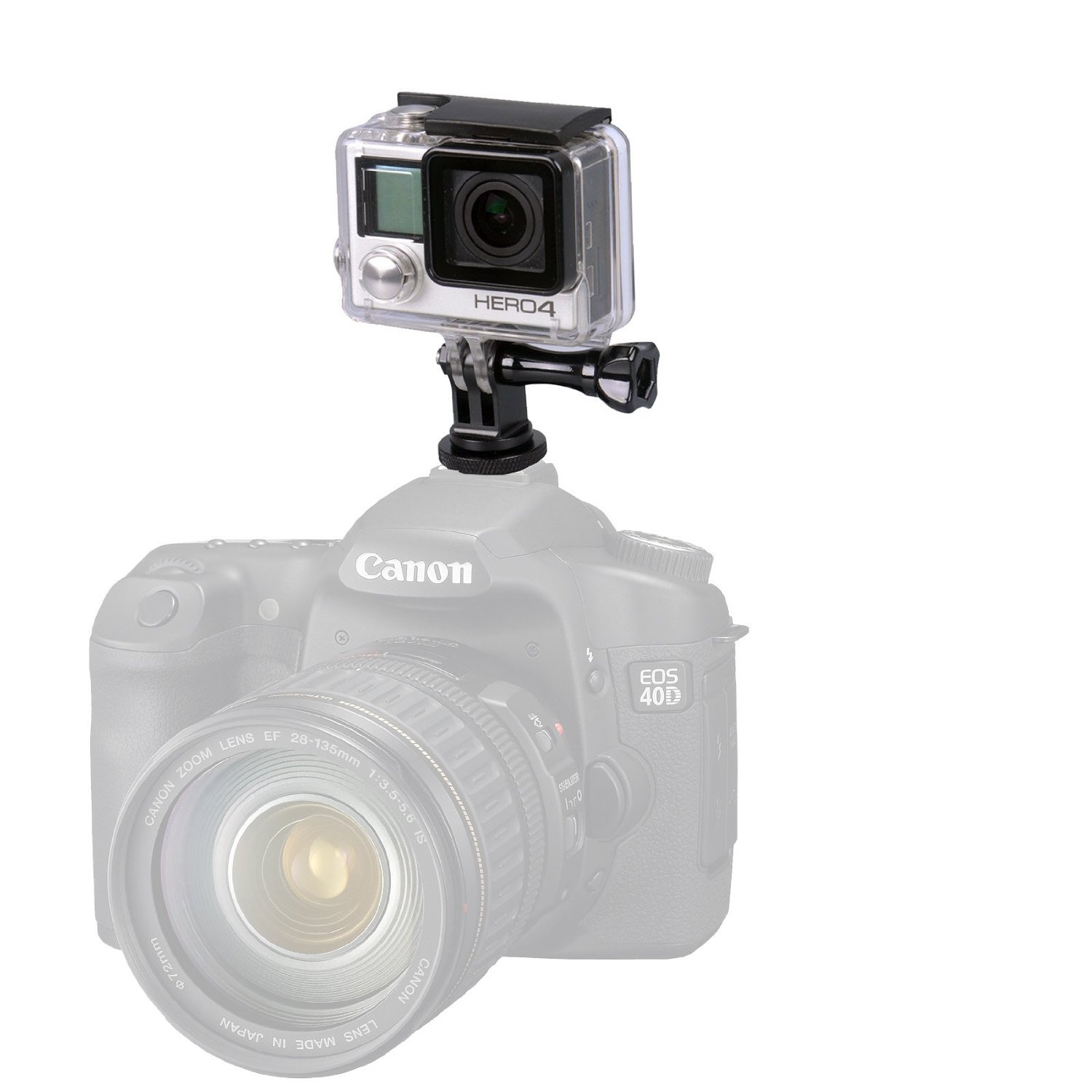 Phụ kiện gắn Gopro vào chân Flash máy ảnh