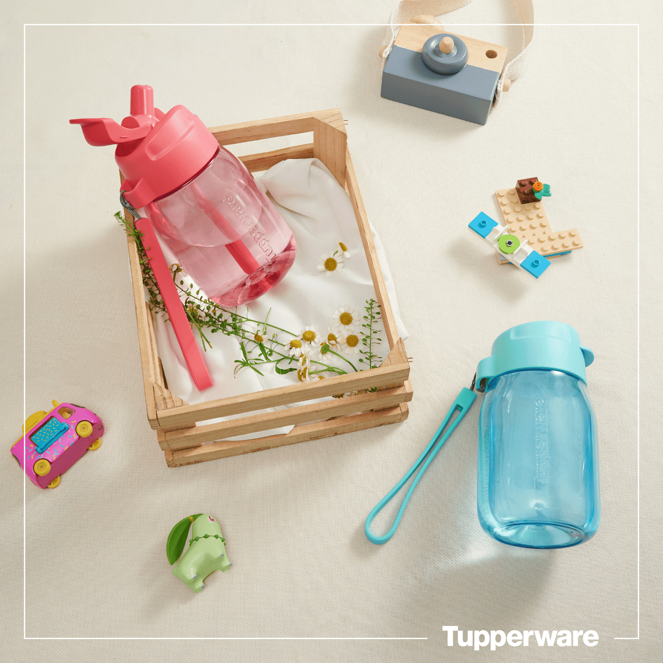 Bình Nước Mini Lohas có ống hút 350ml - Tupperware