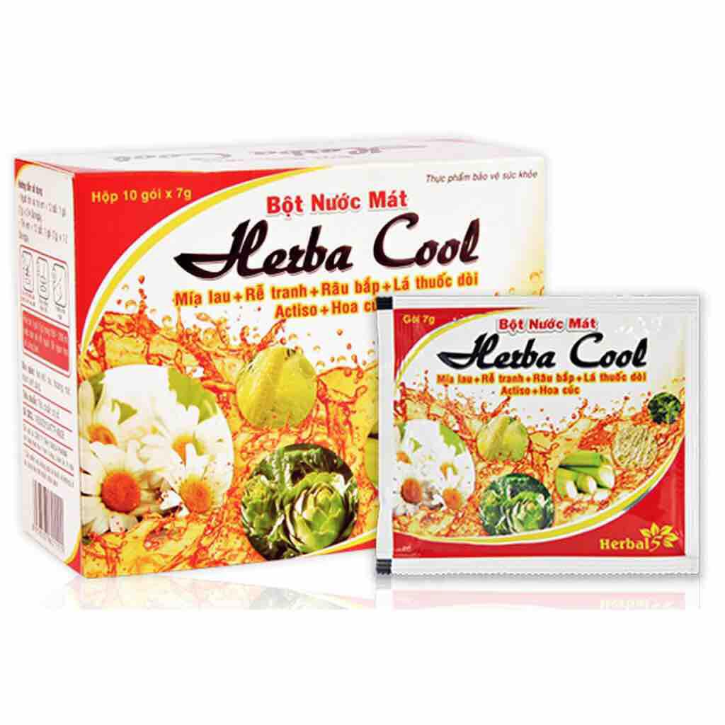 BỘT NƯỚC MÁT HERBA COOL ( Hộp 10 gói x 7g )