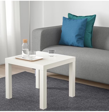 OUTLET BÀN TRÀ COFFE LACK IKEA - TRẮNG 55x55 cm