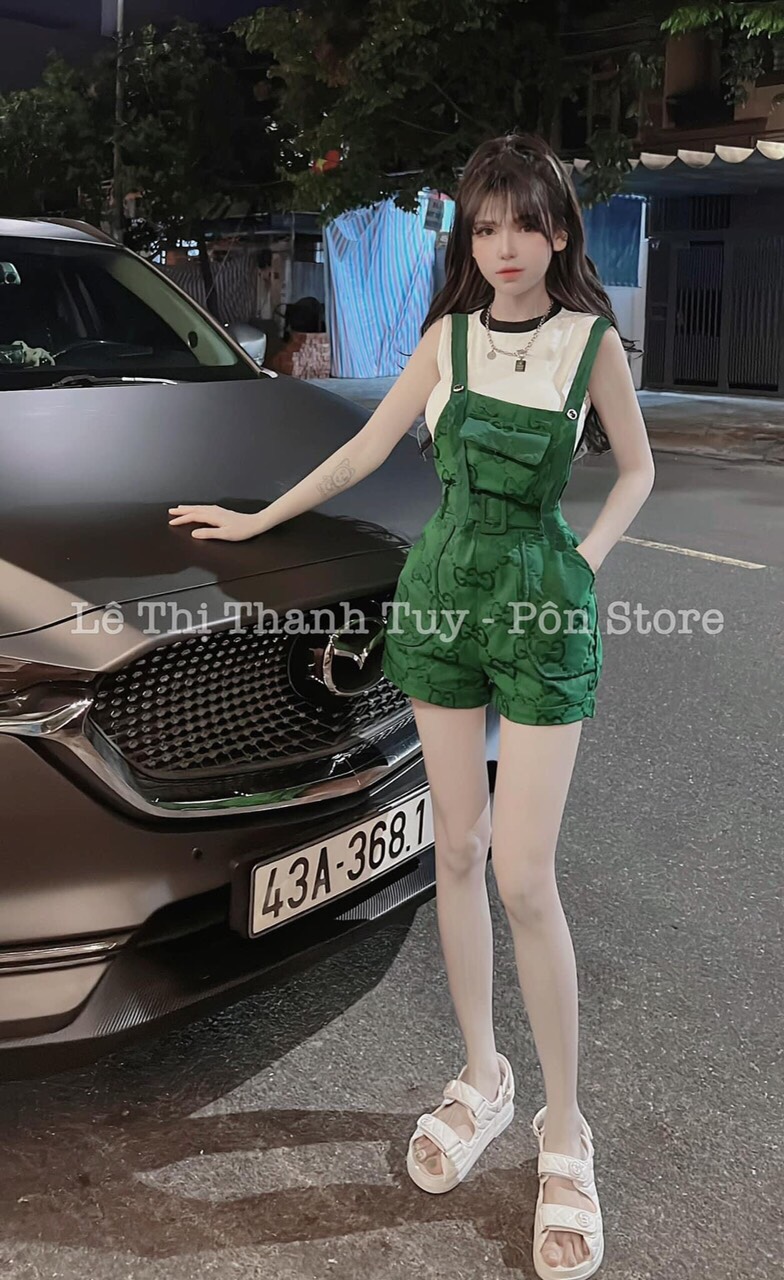 Sét bộ yếm áo cotton xinh xắn đáng iu đẹp hót ldt922