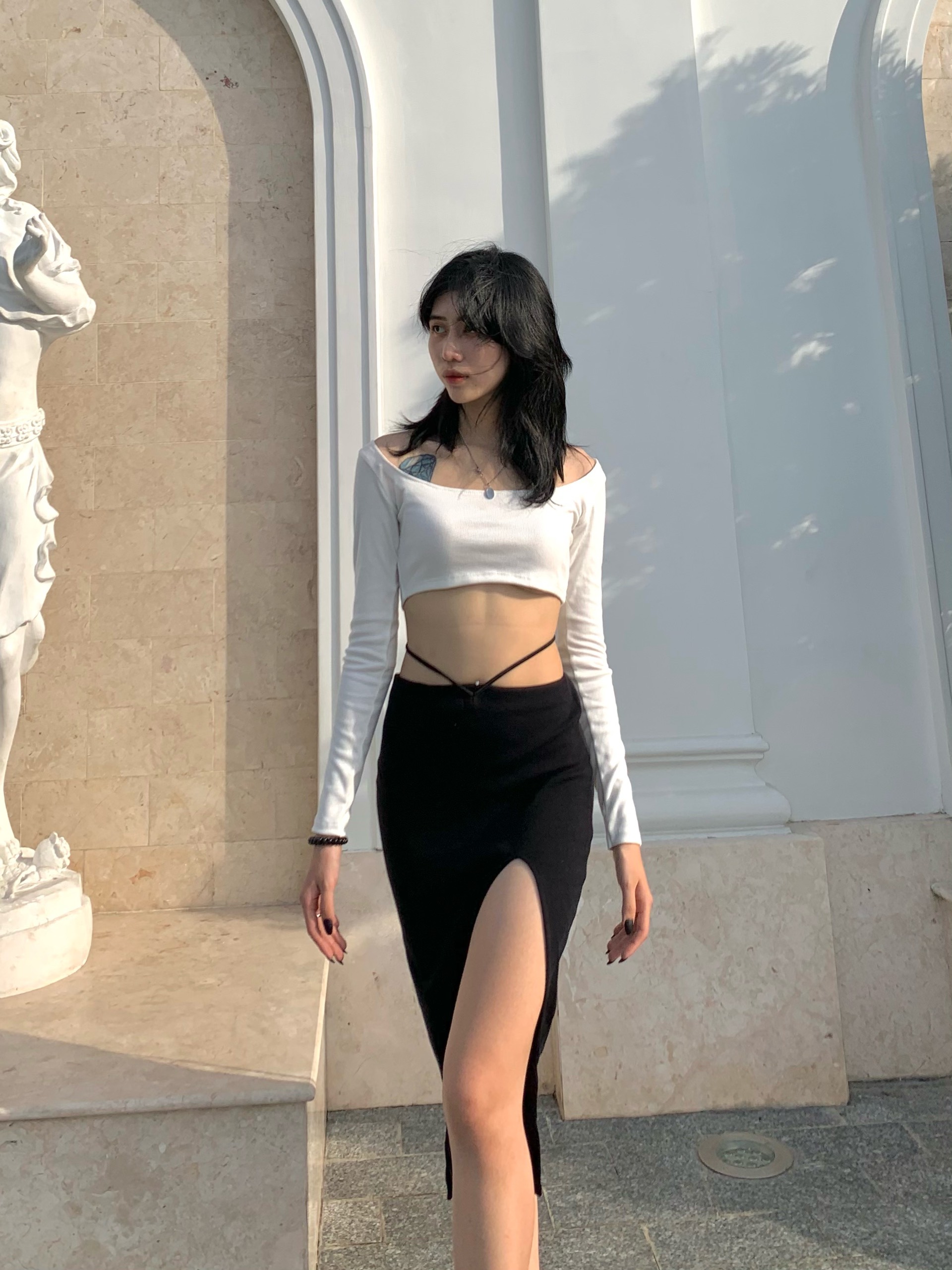 chân váy đen xẻ tà cực cực đẹp sugarbomb.mode (23)