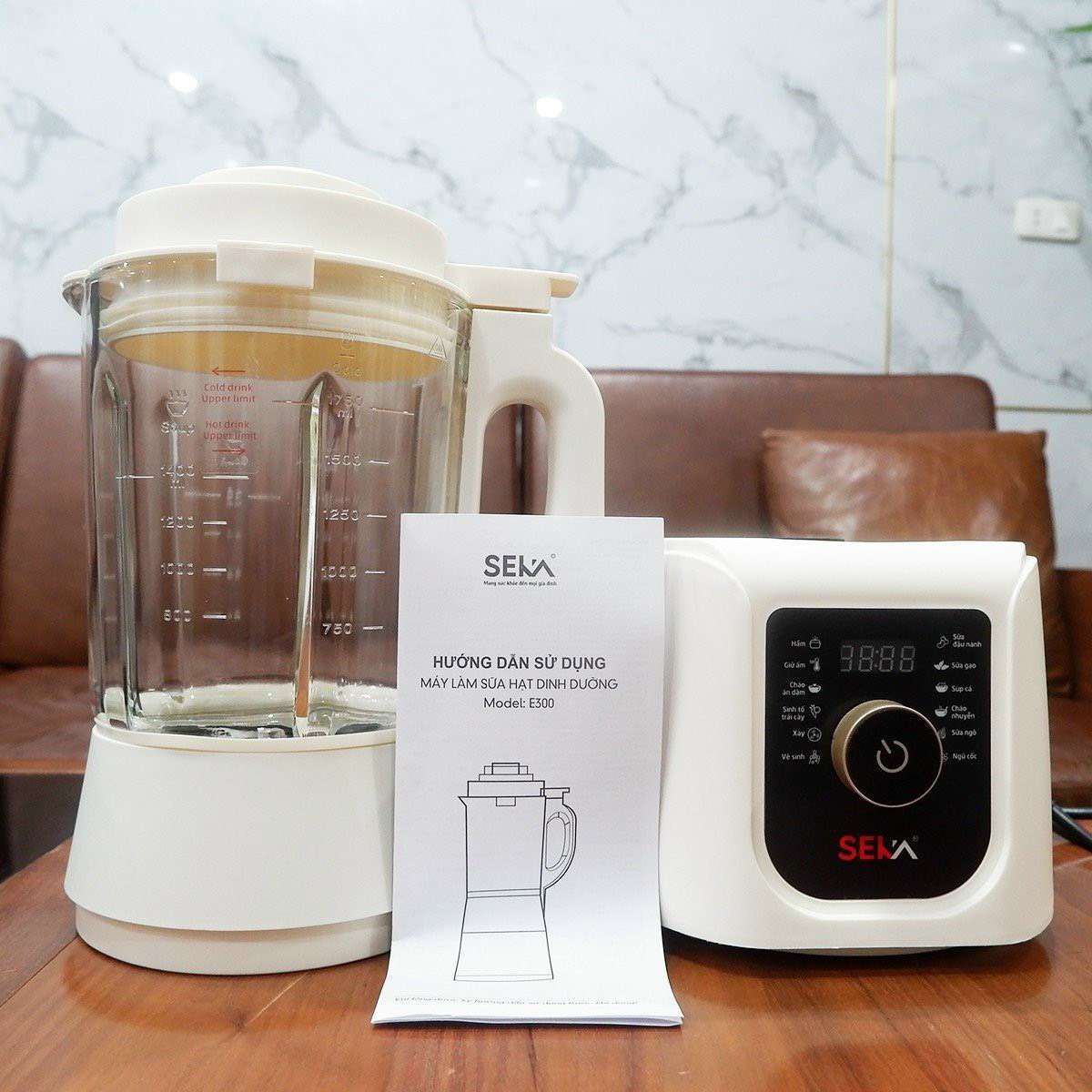 Máy Làm Sữa Hạt Đa Năng, Máy Làm Sữa Hạt Seka E300 Với 12 Chức Năng Tiếng Việt,  Bổ Sung Dinh Dưỡng Cho Cả Gia Đình -