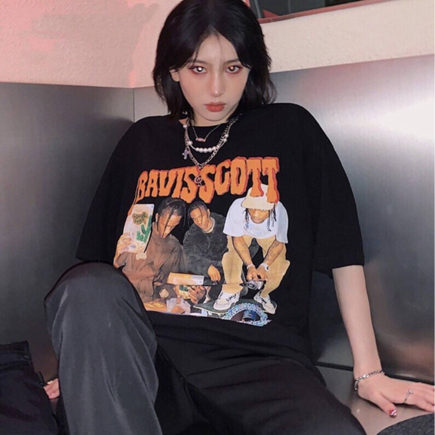 Áo Thun Tay Lỡ TRAVIS SCOTT HARI