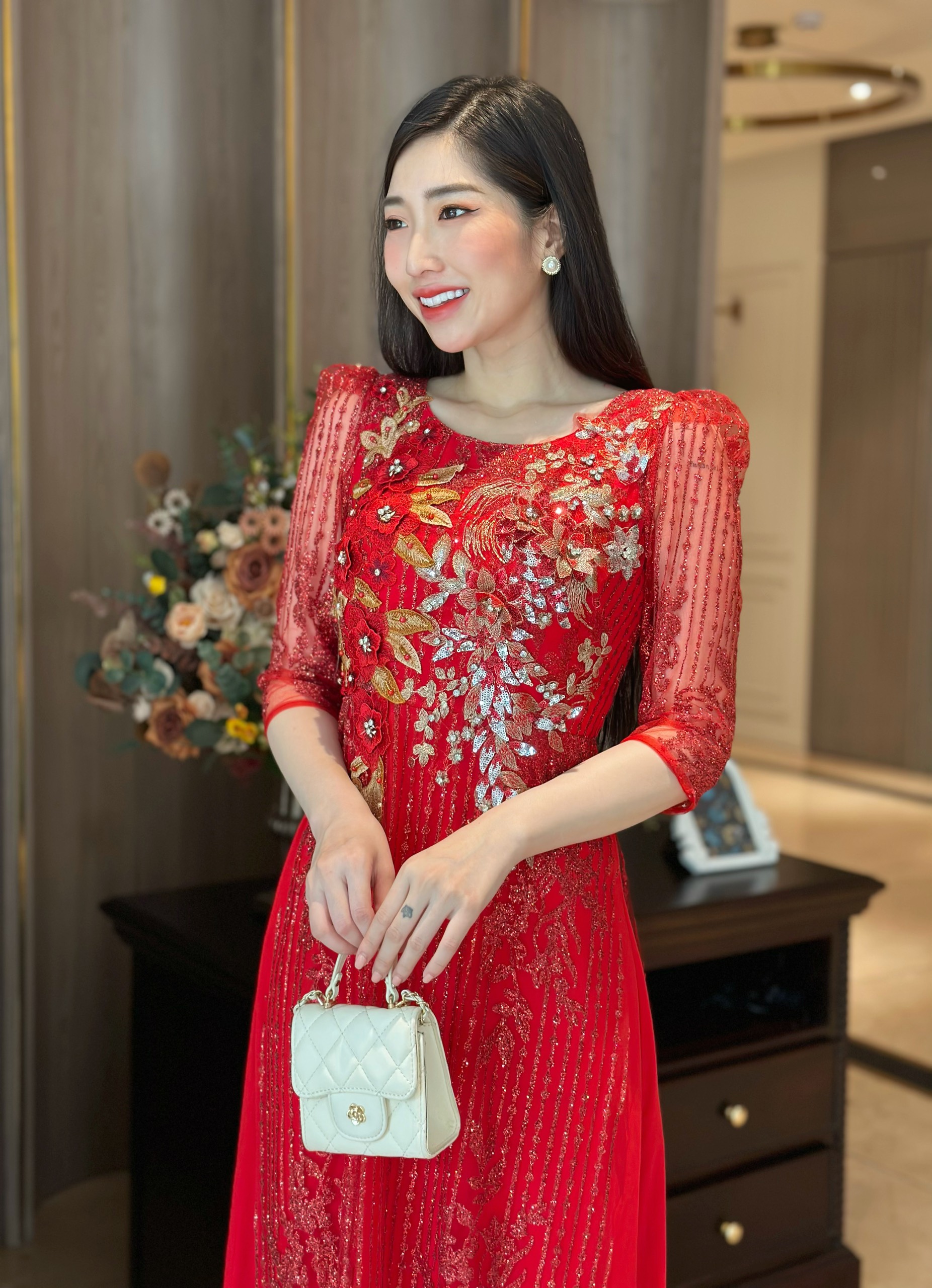 Đầm nữ dự tiệc, thiết kế sang trọng