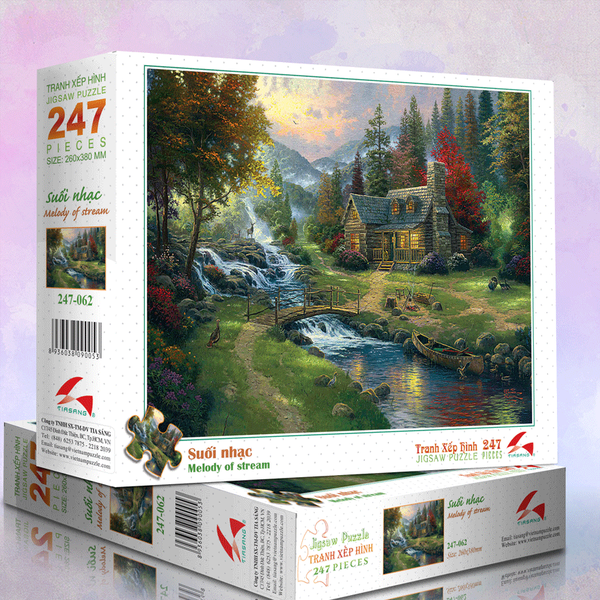 Tranh xếp hình 247 mảnh - Suối nhạc