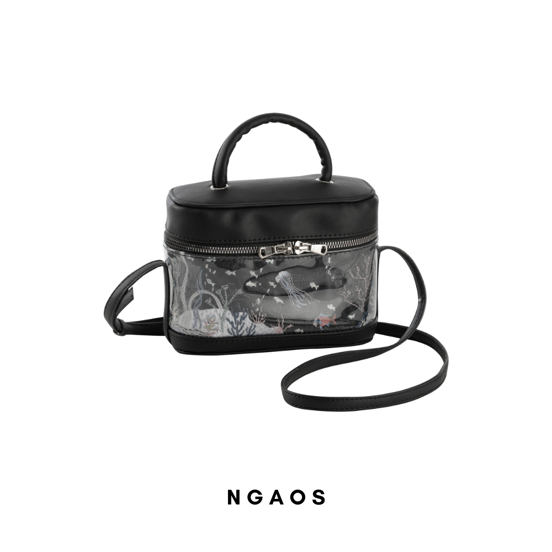 Túi xách NGAOS Ocean Child Black - medium size