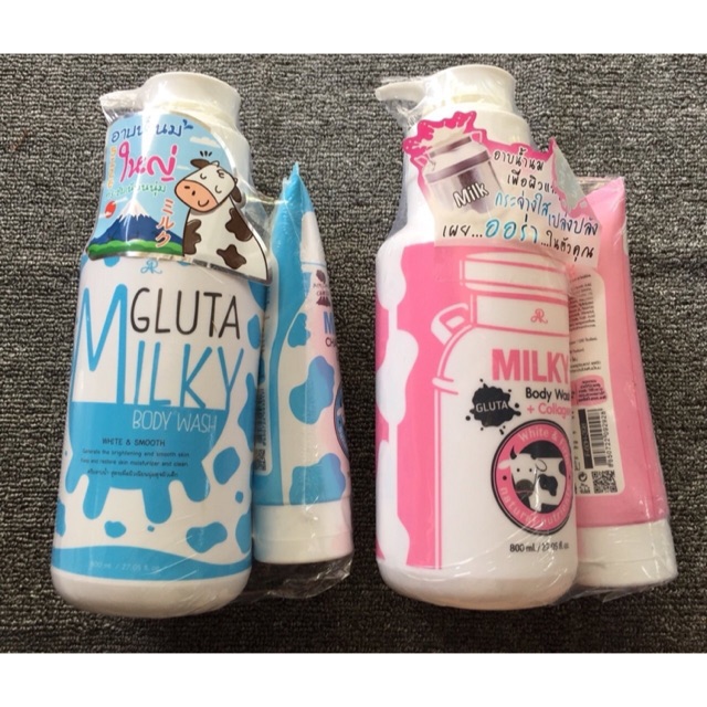 (HCM) Bộ sữa tắm bò Gluta Milky Thái Lan