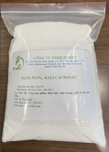 K2CO3 99.5%_ Kali cacbonat Hàn Quốc 1kg