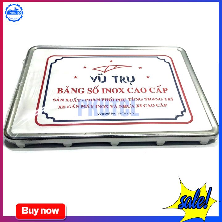 [HCM]Khung Biển Số Màu Titan-Inox Loại Tốt