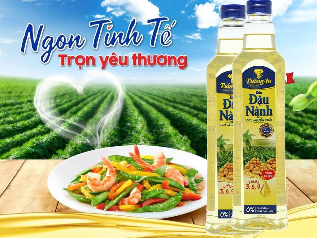 Dầu Ăn Đậu Nành Tường An Chai 1 Lít