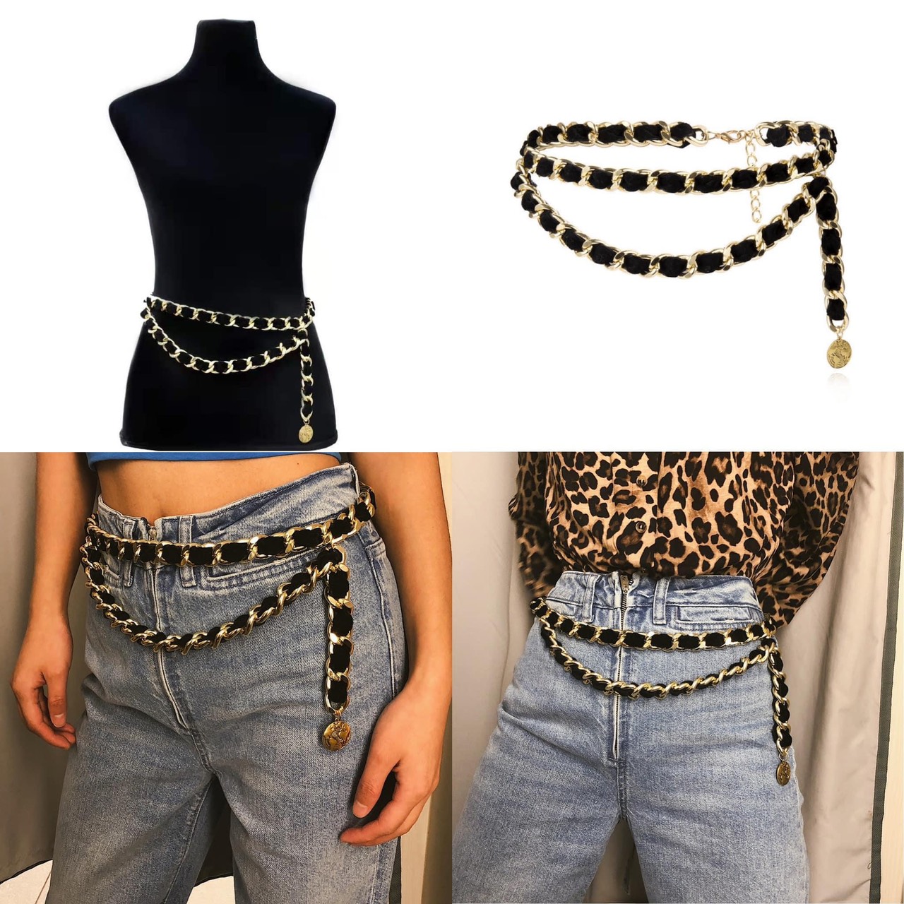 Đai váy belt đầm xích X2