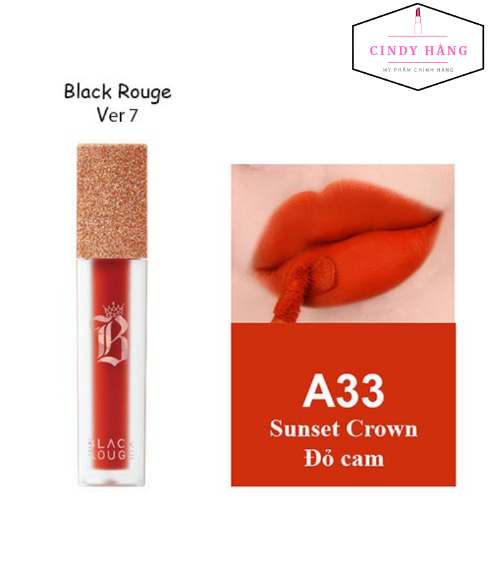 HCMSon Black Rouge Ver 7 A33 Đỏ Cam