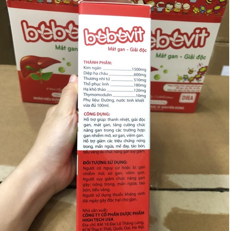 Bebevit Mát gan, Giải độc