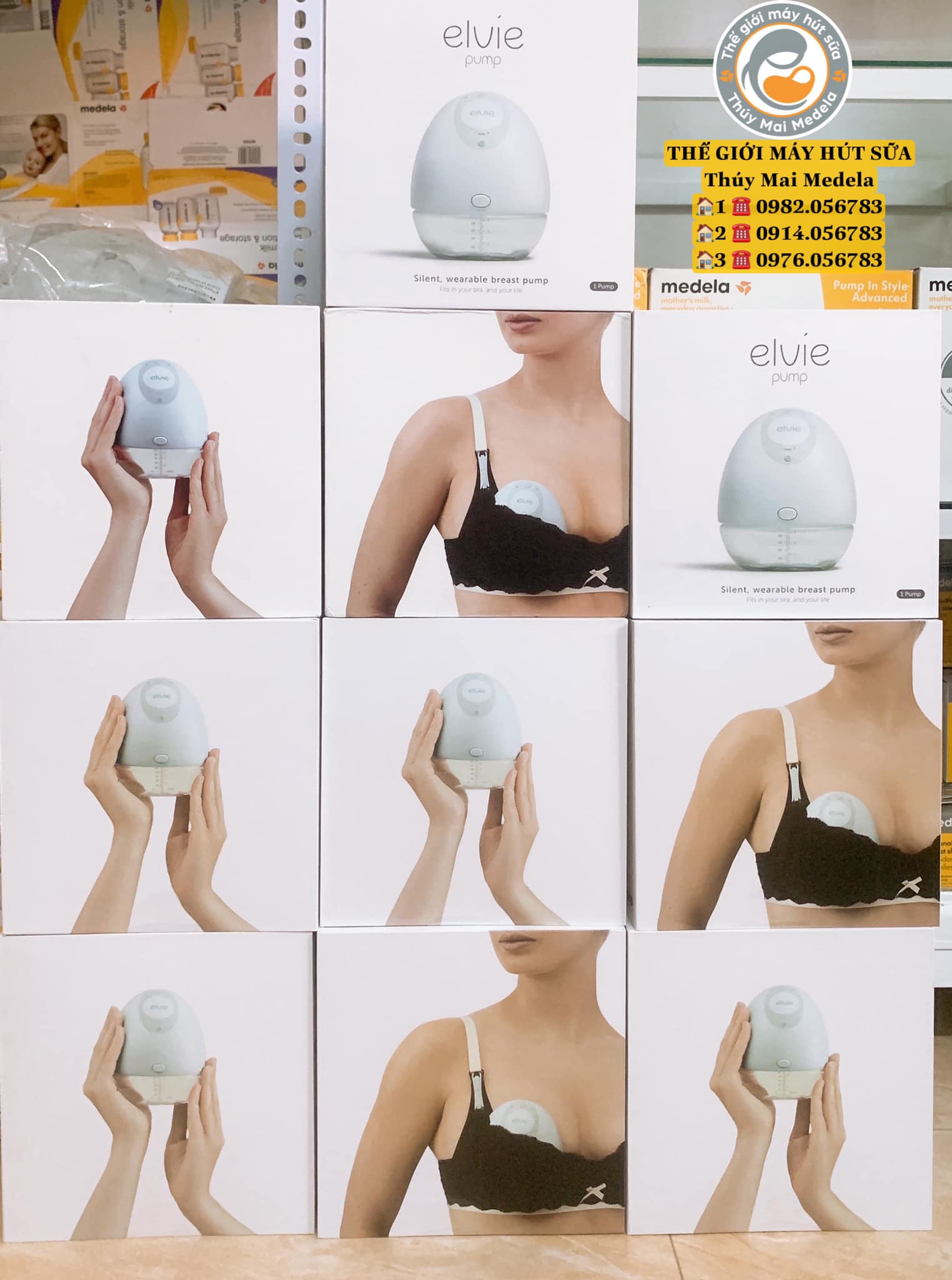 Máy hút sữa Elvie Pump, máy hút sữa không dây - hộp nguyên tem 1 chiếc