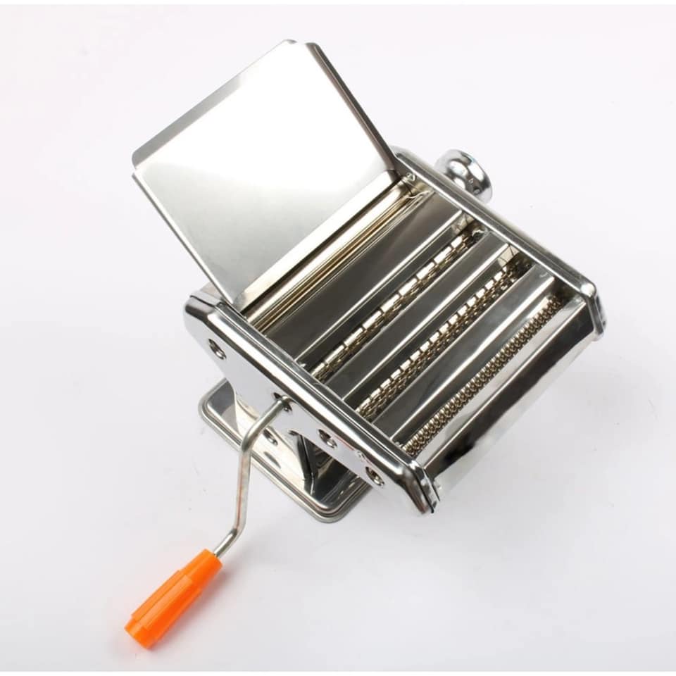 Máy cán bột mì 2 luoi cán vỏ bánh, cắt mì 3 lưỡi dao