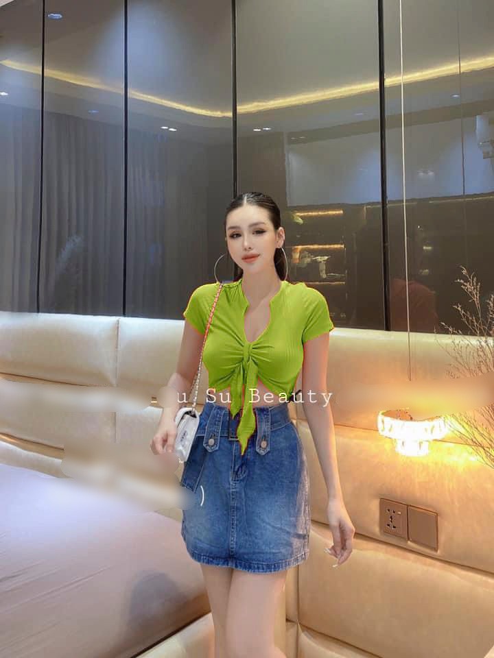 ÁO THUN CROPTOP THUN BORIP NHIỀU MÀU