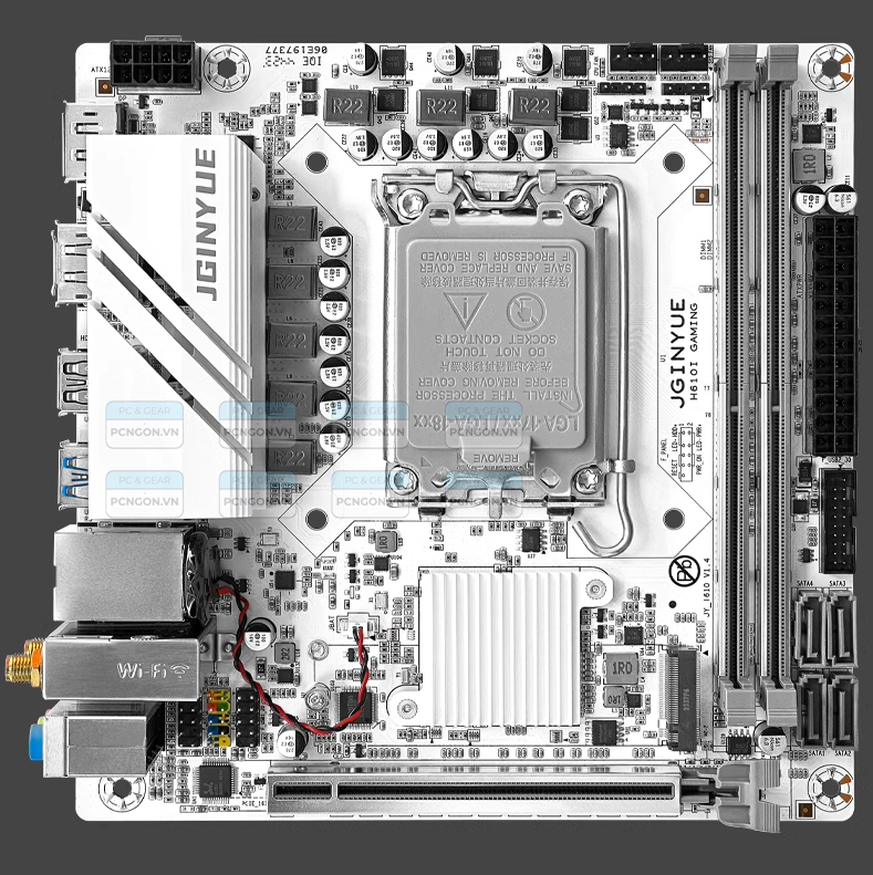 [PCNGON] Mainboard Mini ITX Jginyue H610i Gaming (v1.4, Thiết kế mới)