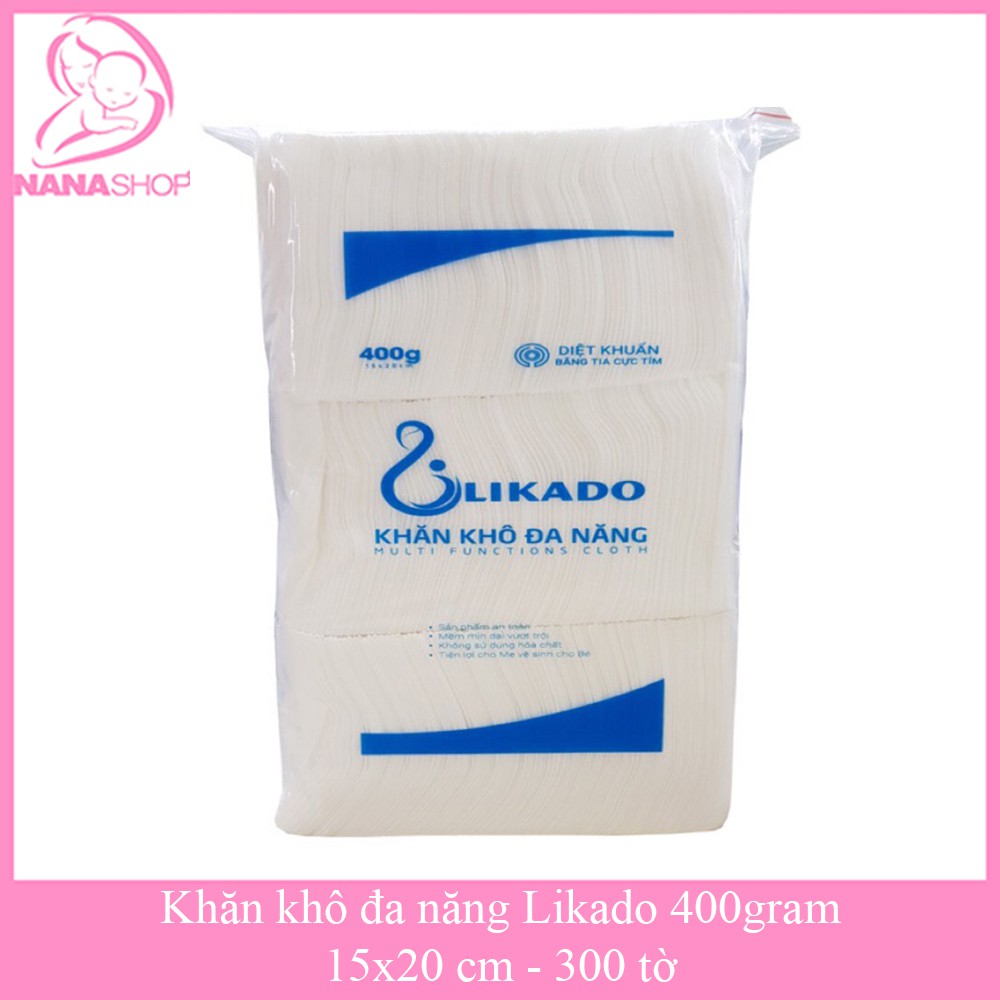 Khăn vải khô đa năng LIKADO gói 300gram