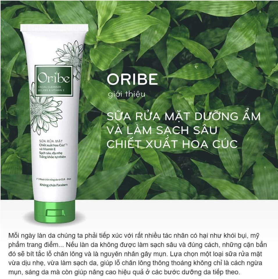 Sữa Rửa Mặt Oribe Sạch sâu, Dịu nhẹ