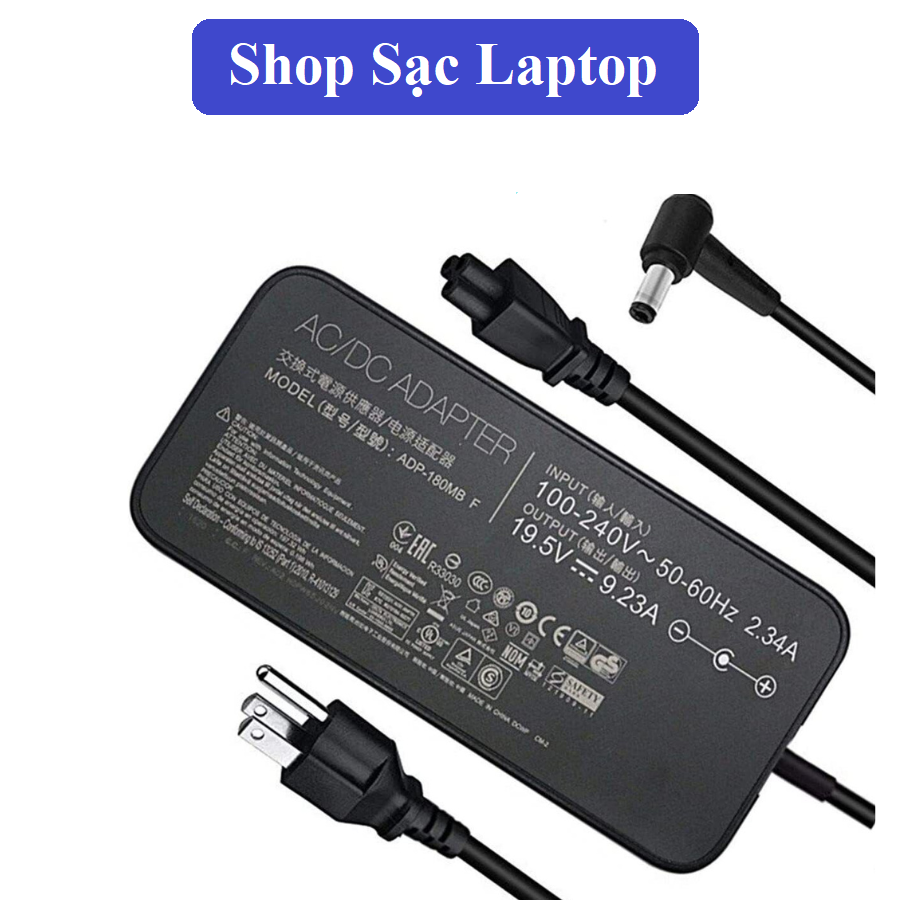 Sạc Laptop Asus Genuine FA180PM111 ADP-180MB F ADP-180HB D 19.5V 9.23A 180W Chân 5.5x2.5mm