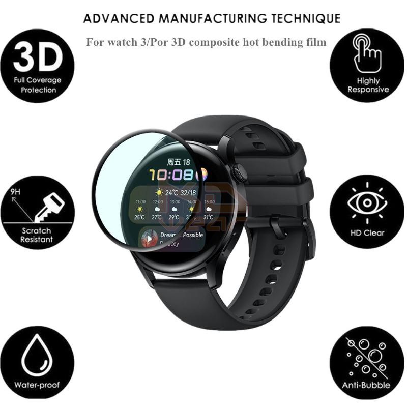 Huawei Watch 3 / Watch 3 PRO - Miếng dán 3D full viền