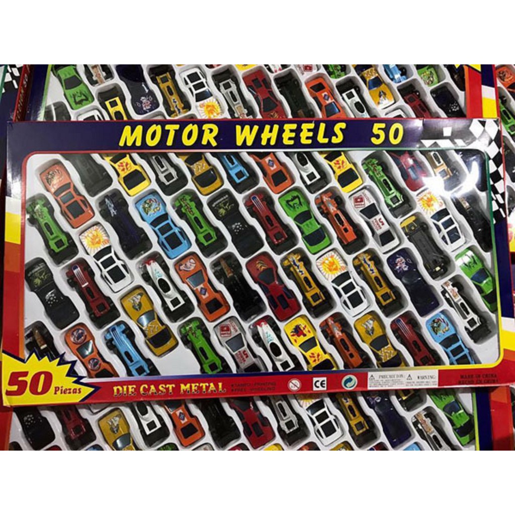 Set 50 ô tô sắt cho bé