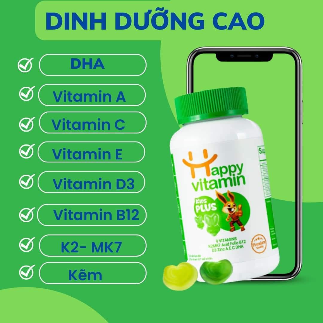 Kẹo dẻo Happy Vitamin Kids Plus