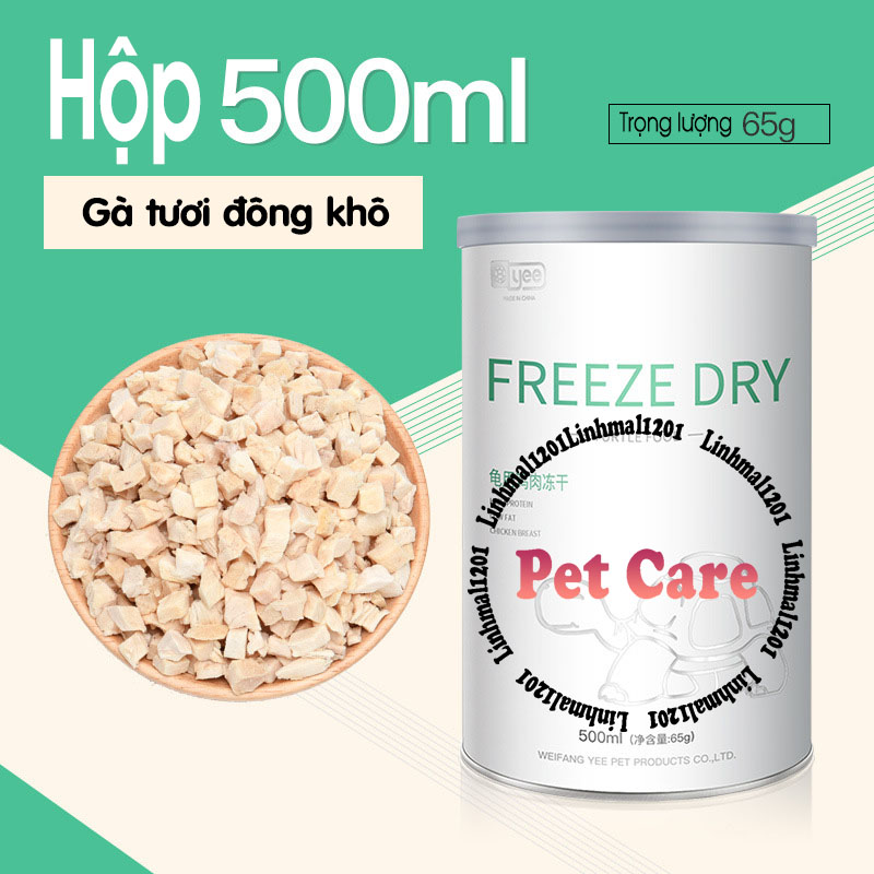 Thức ăn cho rùa thịt tươi đông khô yee