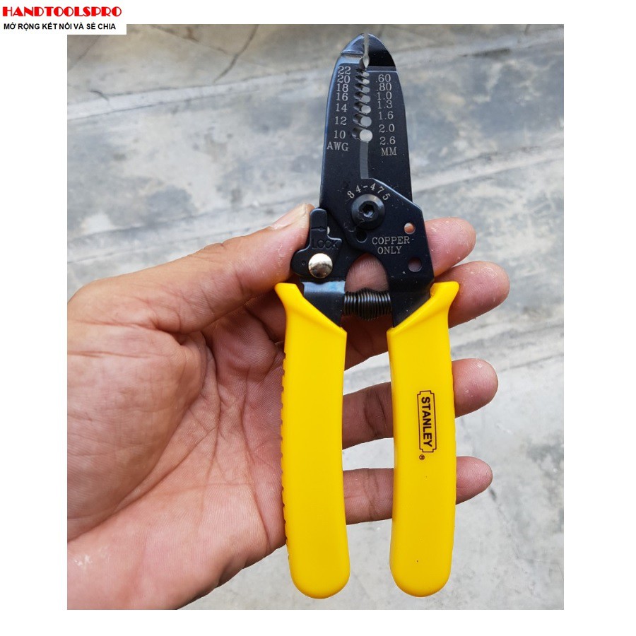 Kìm tước dây điện Stanley 84-475