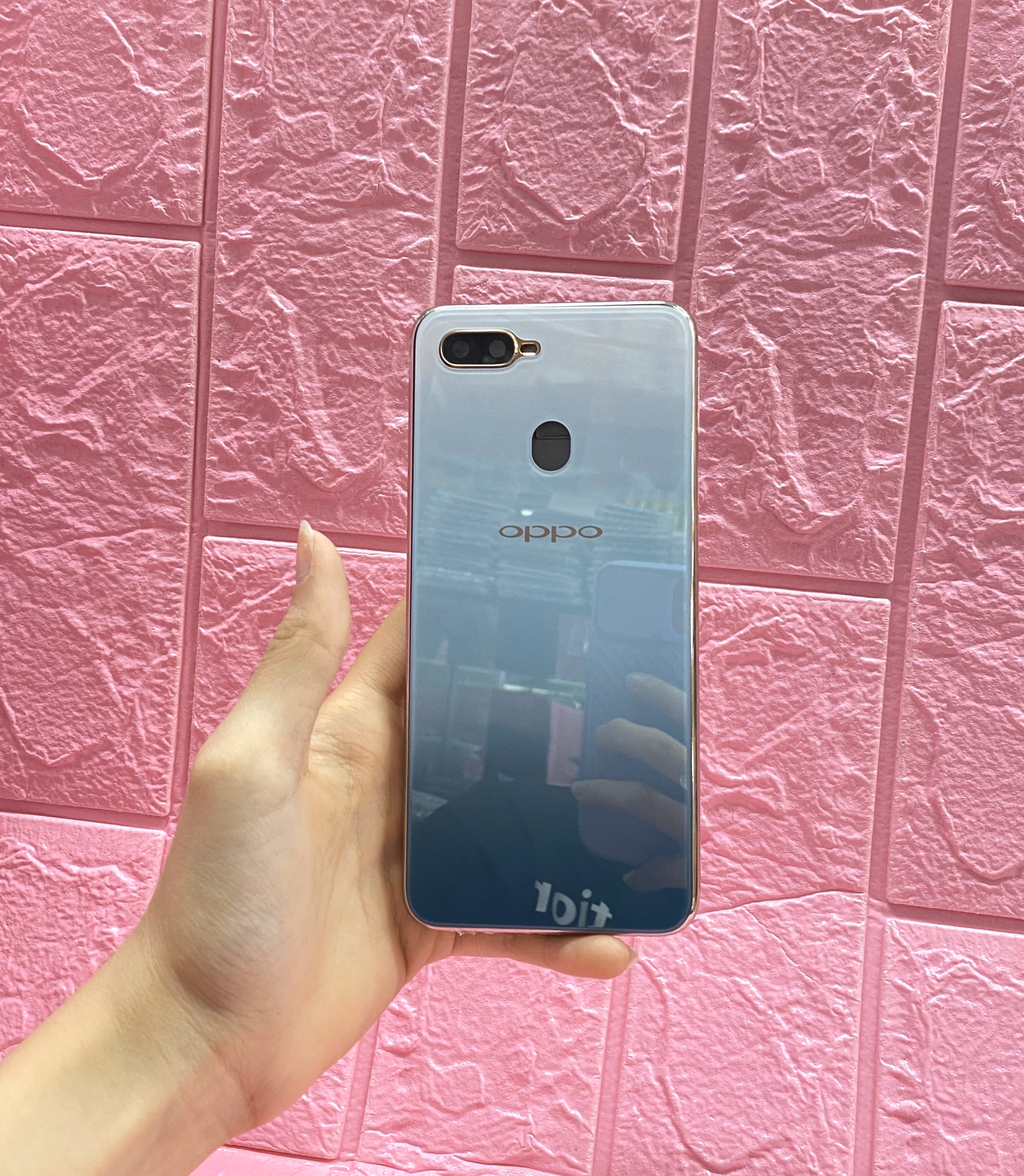 Shell rib Oppo F9 (full declaration SIM + bộ nút) Zin-flexible kiện male việt