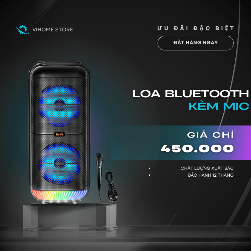  Powerful bass mini Bluetooth speaker with mic karaoke sing RGB LED Bluetooth karaoke music player 20W 6 PCs HiFi 360 degree ultra loud speaker 