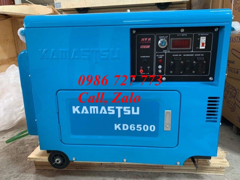 Máy phát điện củ phát đồng 100% KAMASTSU 6500