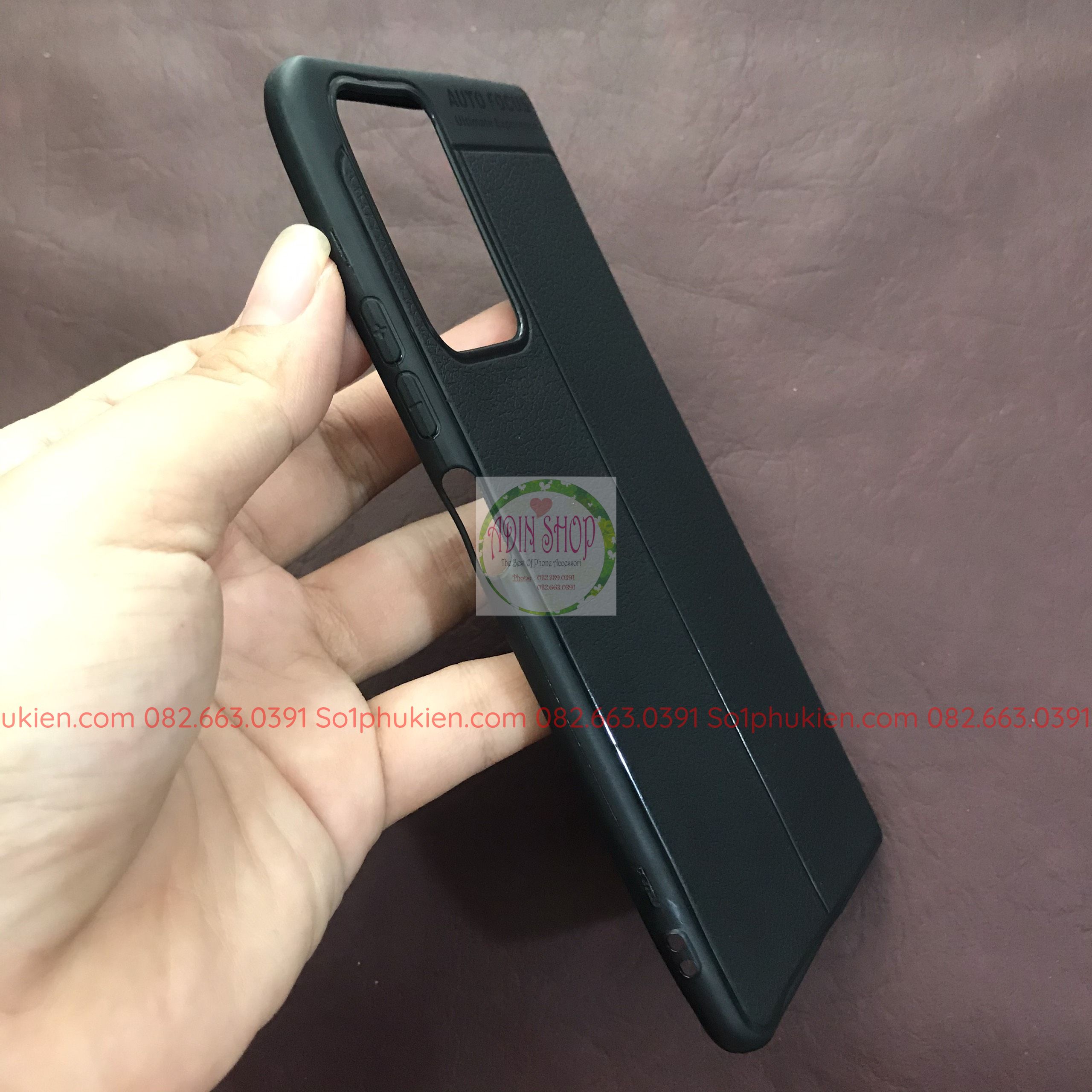 Ốp lưng XIaomi Redmi Note 10 pro dẻo đen giả da auto focus