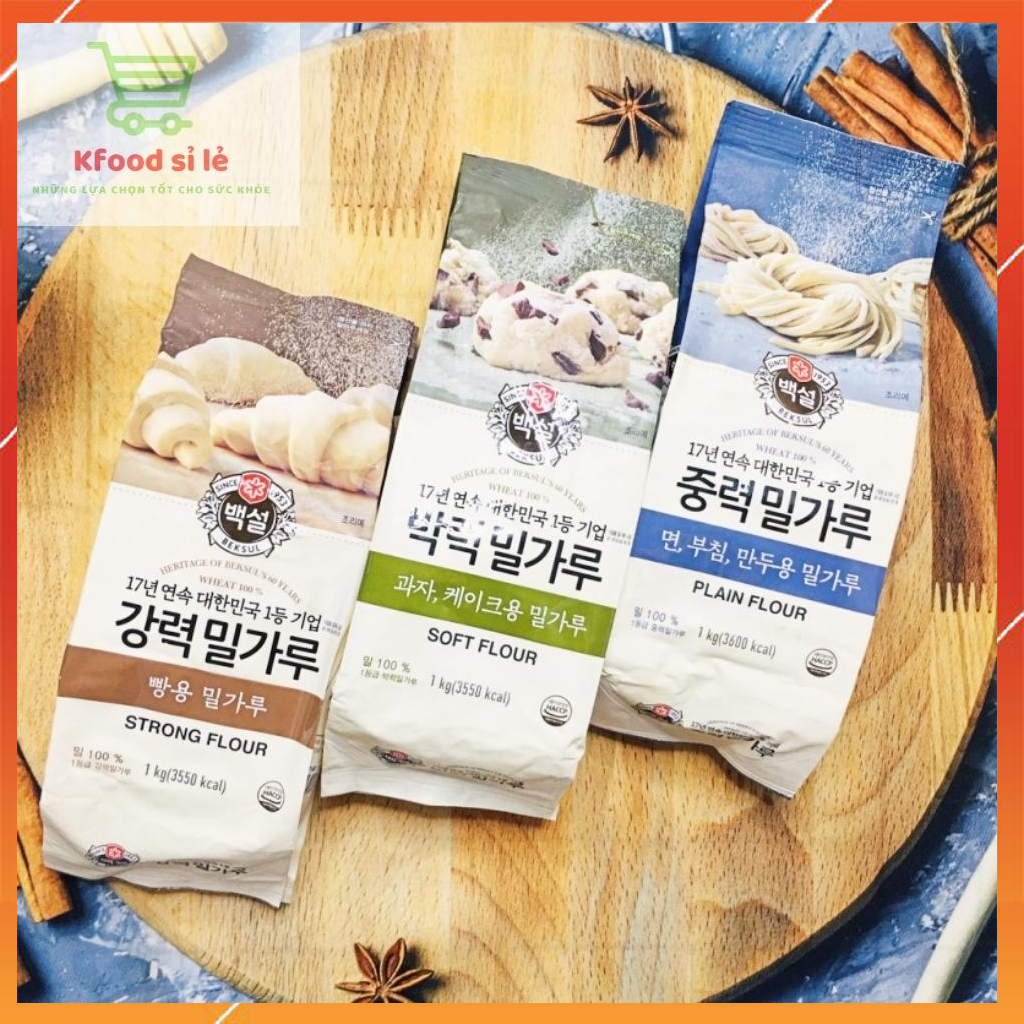 Bột mì Hàn Quốc beksul 1kg số 8-11-13