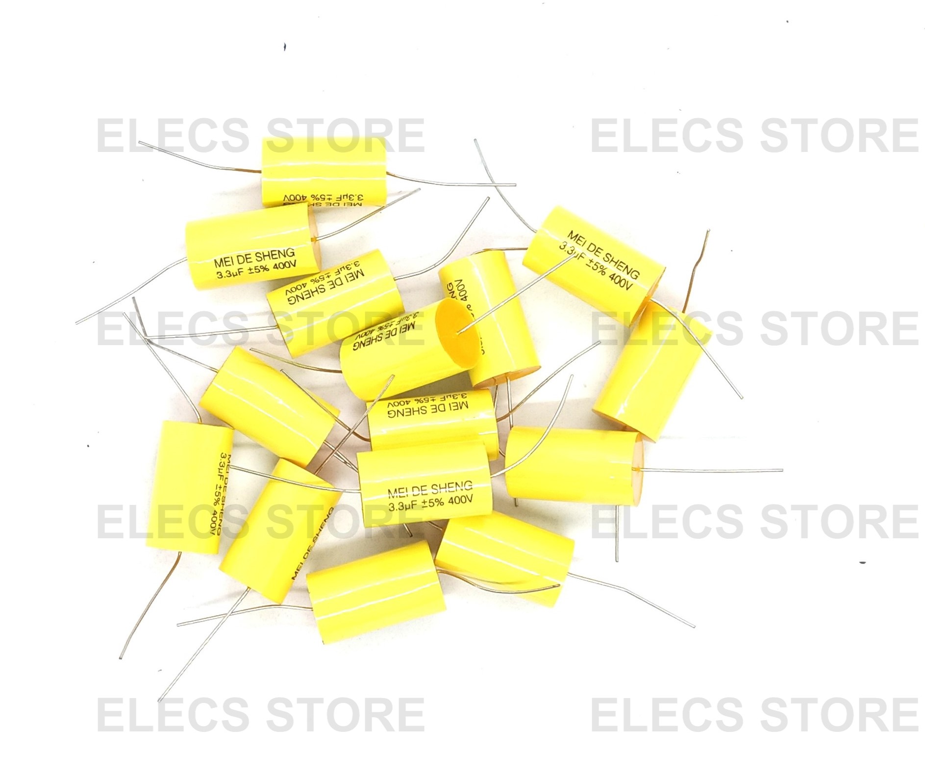 Meidesheng Speaker Frequency Divider Capacitors 400V - 3.3Uf (10 Pieces)