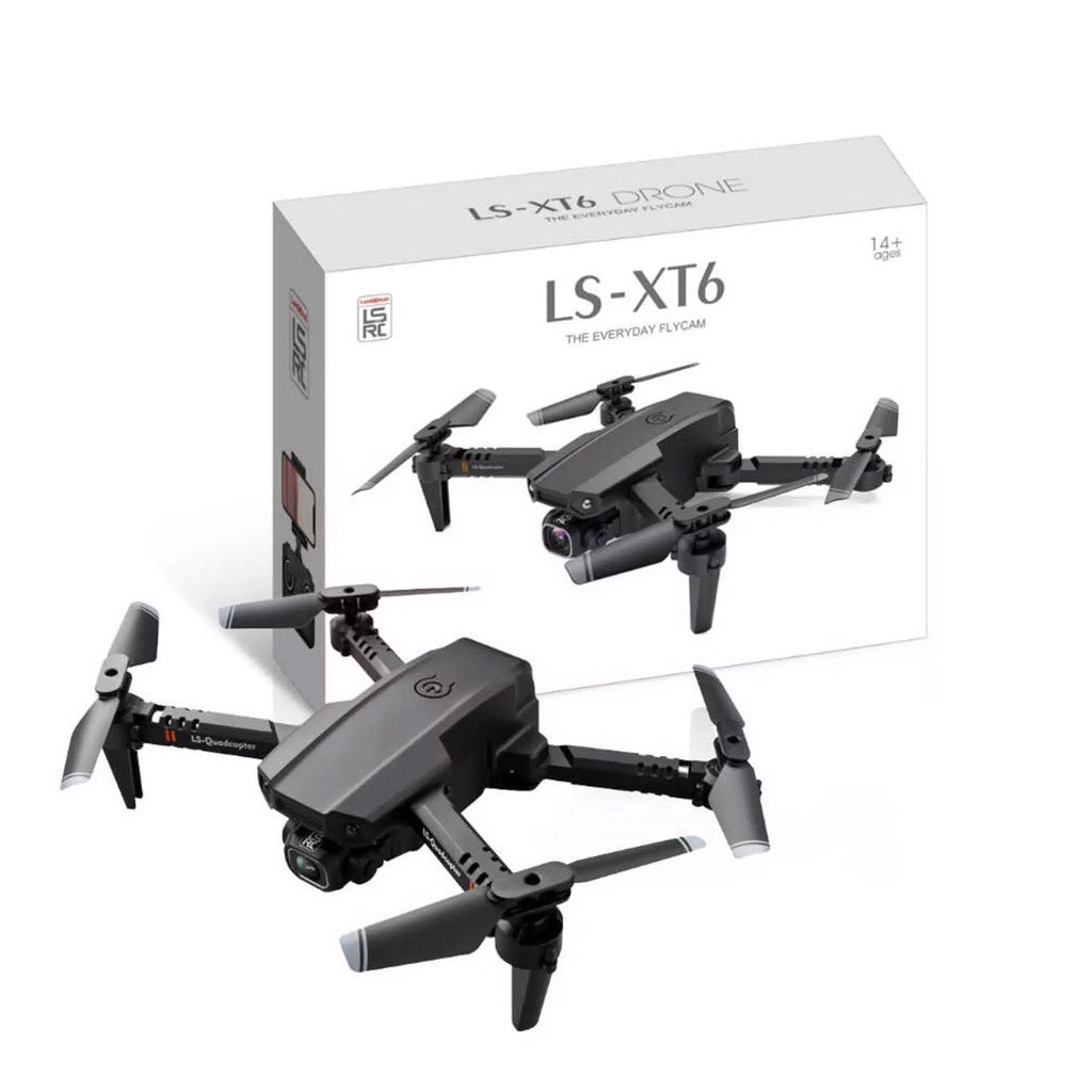 Flycam drone mini LS-XT6, Máy bay flycam 4 cánh điều khiển từ xa 4K chống rung quang học, Camera wifi sắc nét 720P, Giá rẻ hơn flycam 4k s167, l900 pro, l106 pro, SJRC F11 Pro, SE, Faith 2, Bugs 16 Pro, KF101, SG 108, Mavic 2 Pro, SG700, FS609