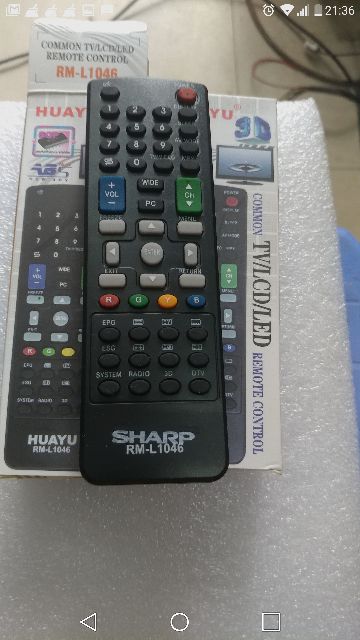 ĐIỀU KHIỂN TIVI ĐA NĂNG SHARP.
